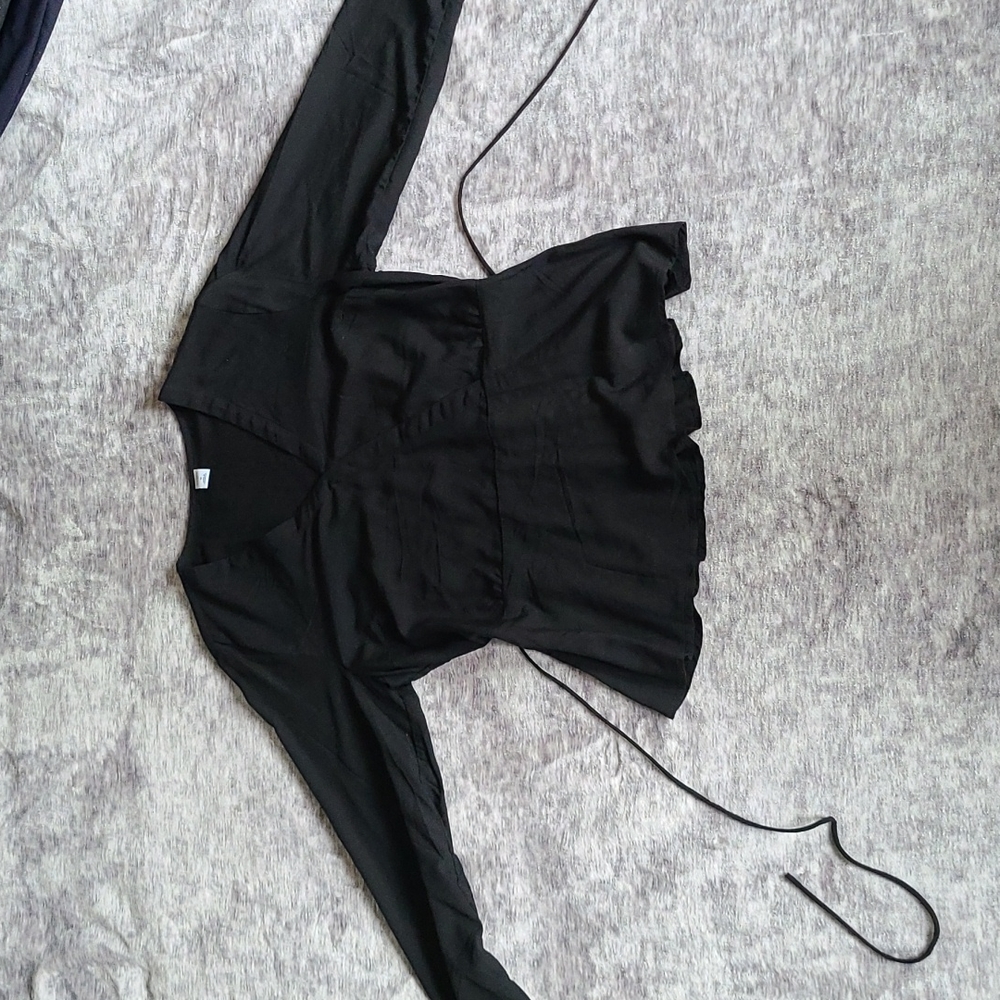Black tie front top